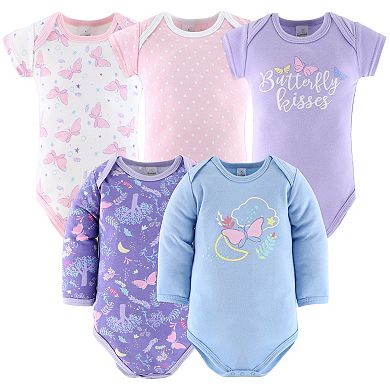 The Peanutshell Layette Gift Set for Girls, Purple Pink Butterfly, 30 Essential Pieces
