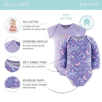 The Peanutshell Layette Gift Set for Girls, Purple Pink Butterfly, 30 Essential Pieces