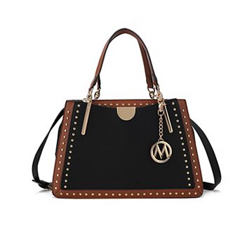 Mkf Collection Aubrey Color Block Multi Compartment Satchel Handbag By Mia K