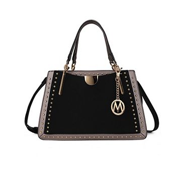 Mkf Collection Aubrey Color Block Multi Compartment Satchel Handbag By Mia K