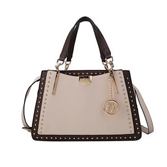 Mkf Collection Aubrey Color Block Multi Compartment Satchel Handbag By Mia K