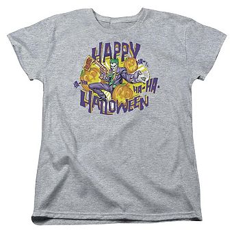 Batman Ha Ha Halloween Short Sleeve Womens T-shirt