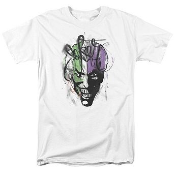 Batman Joker Airbrush Short Sleeve Adult T-shirt