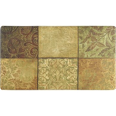 20"x36" Anti-Fatigue Embossed Floor Mat (Green Mosaic)