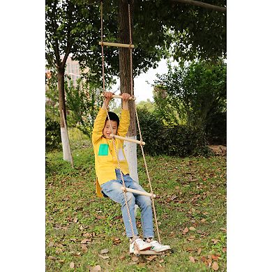 5 Step Climbing Wooden Rope Ladder