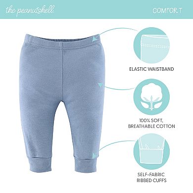 The Peanutshell Baby Boy Pants, 5-pack, Blue Camo