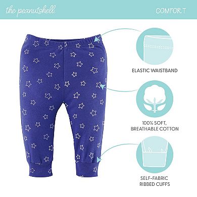 The Peanutshell Baby Boy Or Girl Pants, 5-pack, Elephant Brights