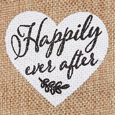 30 Pack Small Burlap Wedding Favor Bags, Happily Ever After Gift Bag, 4x6 In