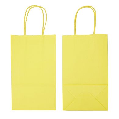 25 Pack Small Gift Bags with Handles for Presents, Paper Bag