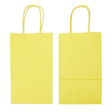 25 Pack Small Gift Bags With Handles For Presents, Paper Bag, 9 X 5.5 X 3 In