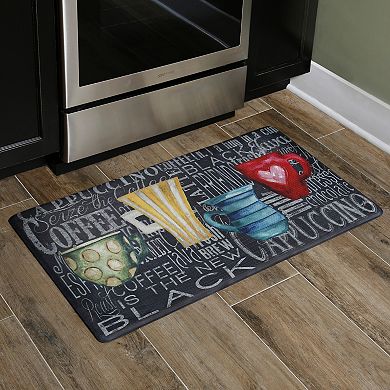 20"x36" Anti-Fatigue Embossed Floor Mat (Coffe Cups)