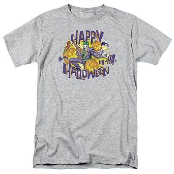 Batman Ha Ha Halloween Short Sleeve Adult T-shirt