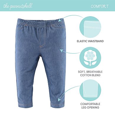 The Peanutshell Baby Jeggings For Boys And Girls, 4-pack