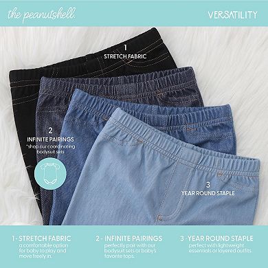 The Peanutshell Baby Jeggings For Boys And Girls, 4-pack