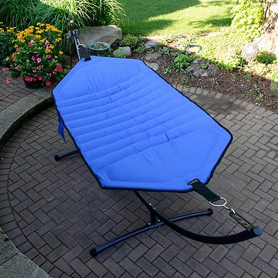 Algoma Padded Olefin Fabric Steel Arc Hammock