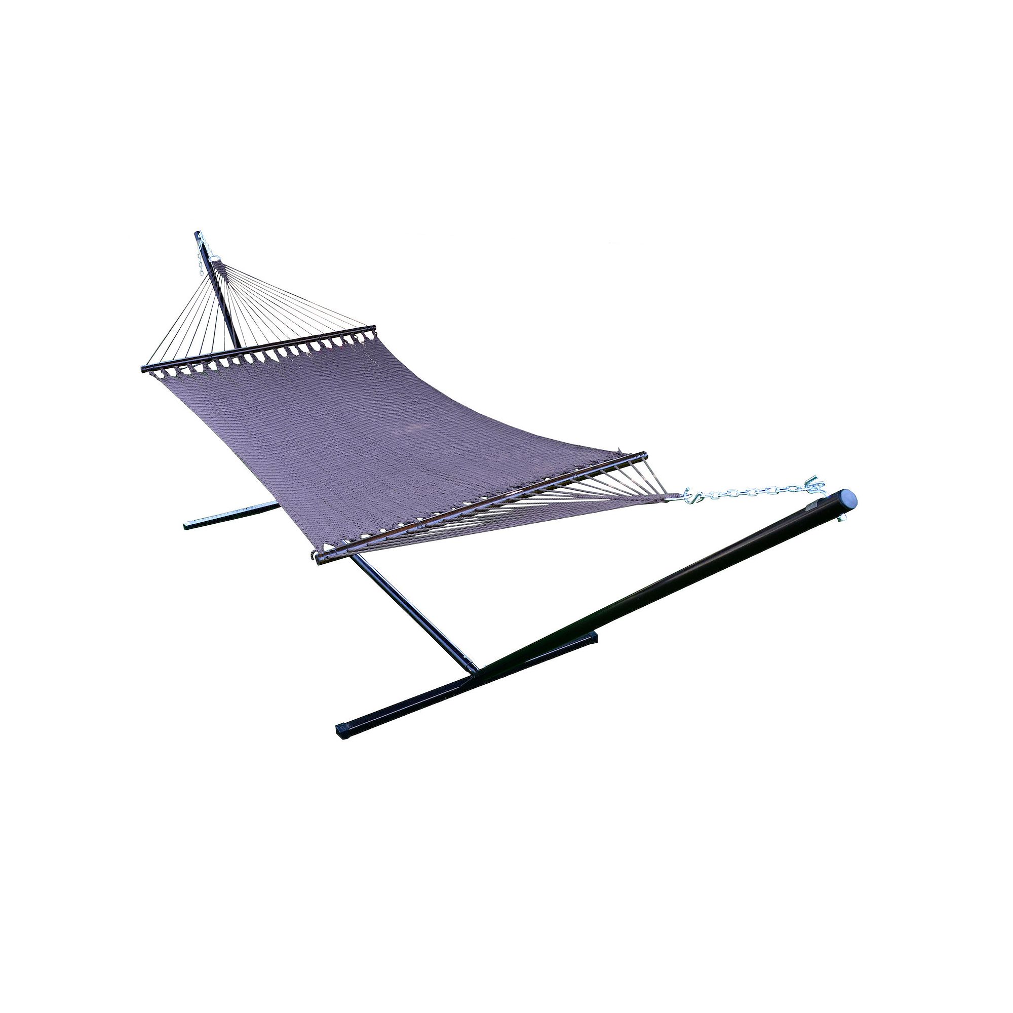 Algoma Carib Rope Spreader Steel Bar Hammock, Brown
