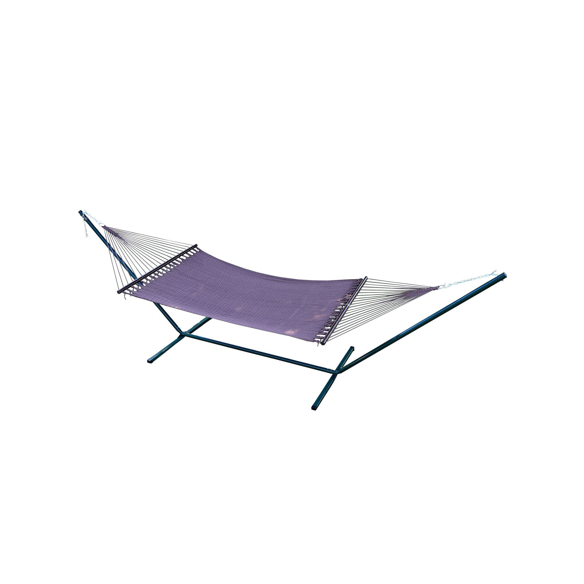 Algoma Carib Rope Spreader Steel Bar Hammock, Green