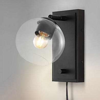 Hugo Minimalist Modern Plug In Or Hardwired Adjustable Iron Led Wall Sconce With Rotary Dimmer