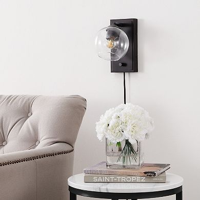 Hugo Minimalist Modern Plug In Or Hardwired Adjustable Iron Led Wall Sconce With Rotary Dimmer