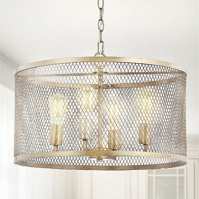 Pen Iron Adjustable Industrial Mesh Led Pendant