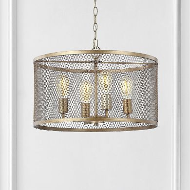 Pen Iron Adjustable Industrial Mesh Led Pendant