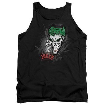 Batman Joker Sprays The City Adult Tank Top