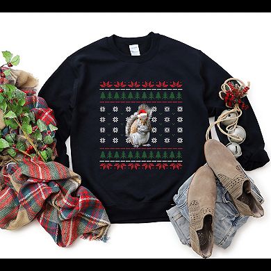 Simply Sage Market Ugly Sweater Squirrel Sweatshirt