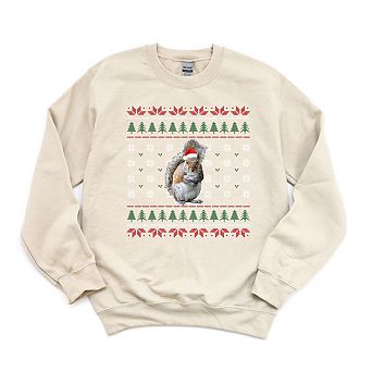 Simply Sage Market Ugly Sweater Squirrel Sweatshirt