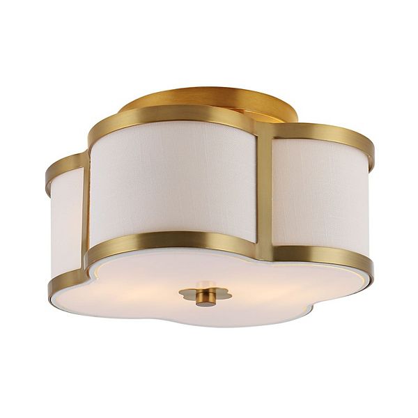 ★CARLYN★ Monde L 4colors H74341020 Quatrefoil Scalloped Shade Metal Classic Glam Led Flush Mount