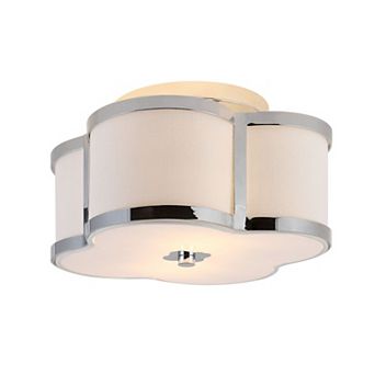 Quatrefoil Scalloped Shade Metal Classic Glam Led Flush Mount