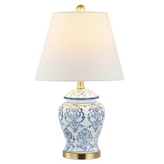 Juliana Traditional Classic Chinoiserie Ceramic Led Table Lamp