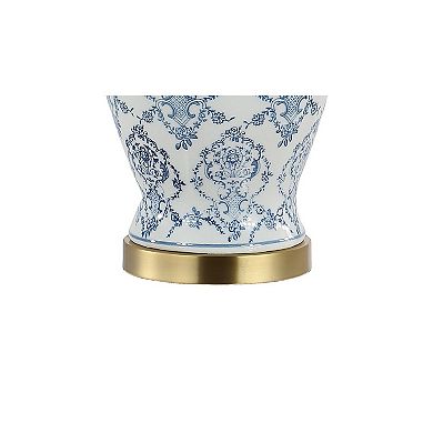 Juliana Traditional Classic Chinoiserie Ceramic Led Table Lamp
