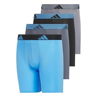 Boys 4-20 Adidas Youth Microfiber 4-Pack Long Boxer Brief