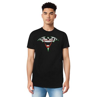 Batman Joker Bat Logo Short Sleeve Adult T-shirt