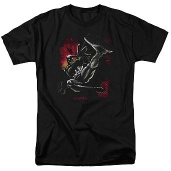 Batman Kick Swing Short Sleeve Adult T-shirt