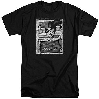 Batman Harley Inmate Short Sleeve Adult Tall T-shirt