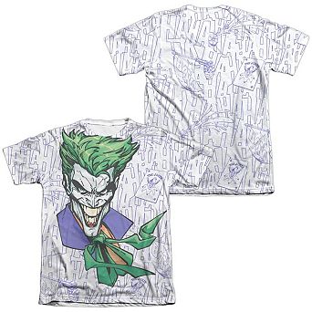 Batman Laugh Clown Laugh Adult 65/35 Poly/cotton Short Sleeve T-shirt