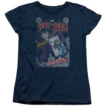Batman 251 Distressed Short Sleeve Womens T-shirt