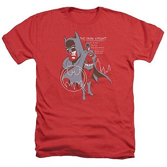 Batman Lean And Muscular Adult Heather T-shirt