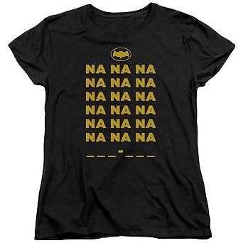 Batman Classic Tv Na Na Na Short Sleeve Womens T-shirt
