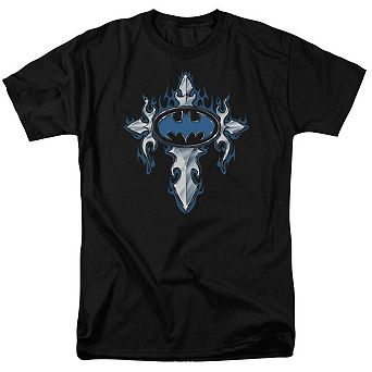 Batman Gothic Steel Logo Short Sleeve Adult T-shirt