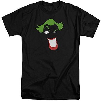 Batman Joker Simplified Short Sleeve Adult Tall T-shirt