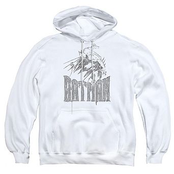 Batman Knight Sketch Adult Pull Over Hoodie