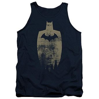 Batman Gold Silhouette Adult Tank Top