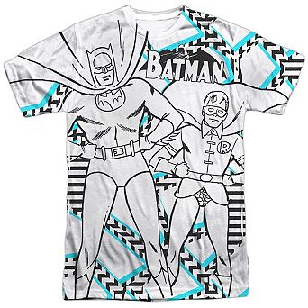 Batman Gaudy Bat Short Sleeve Adult Poly Crew T-shirt