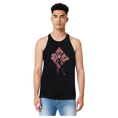 Batman Harley Quinn (diamonds) Adult Tank Top