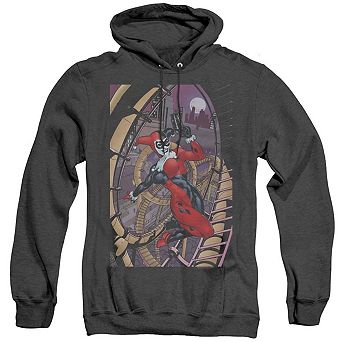Batman Harley First Adult Heather Hoodie