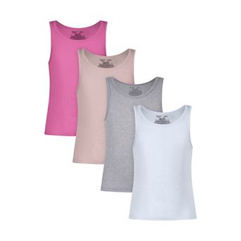 Girls Hanes® 4 Pack Originals Ultimate SuperSoft Tank