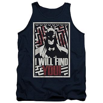 Batman I Will Fnd You Adult Tank Top