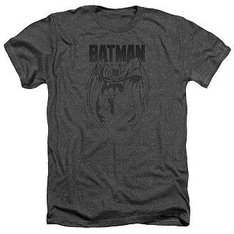 Batman Grey Noise Adult Heather T-shirt